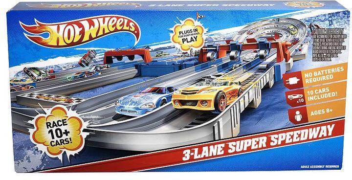 3 lane hot wheels track