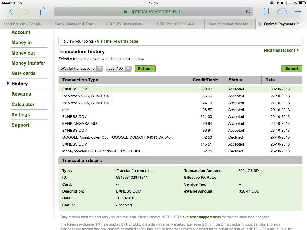 Forex neteller deposit