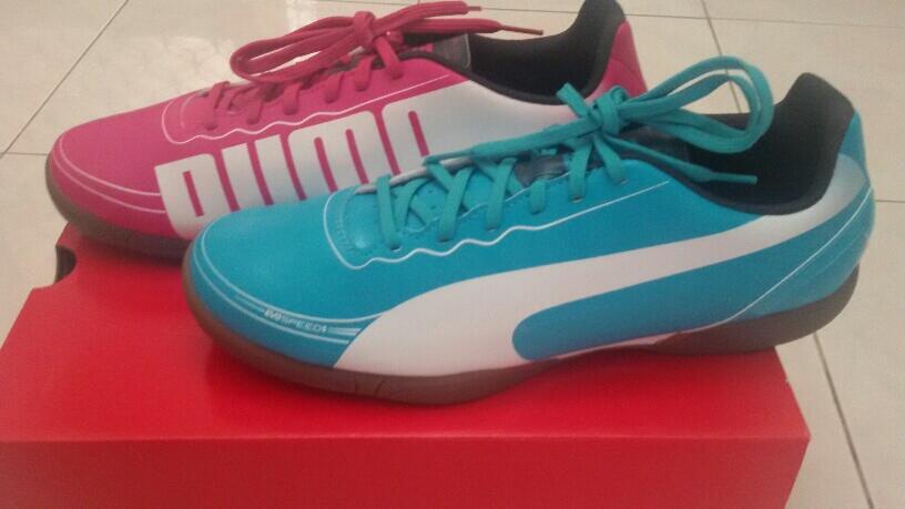 puma evospeed pink and blue