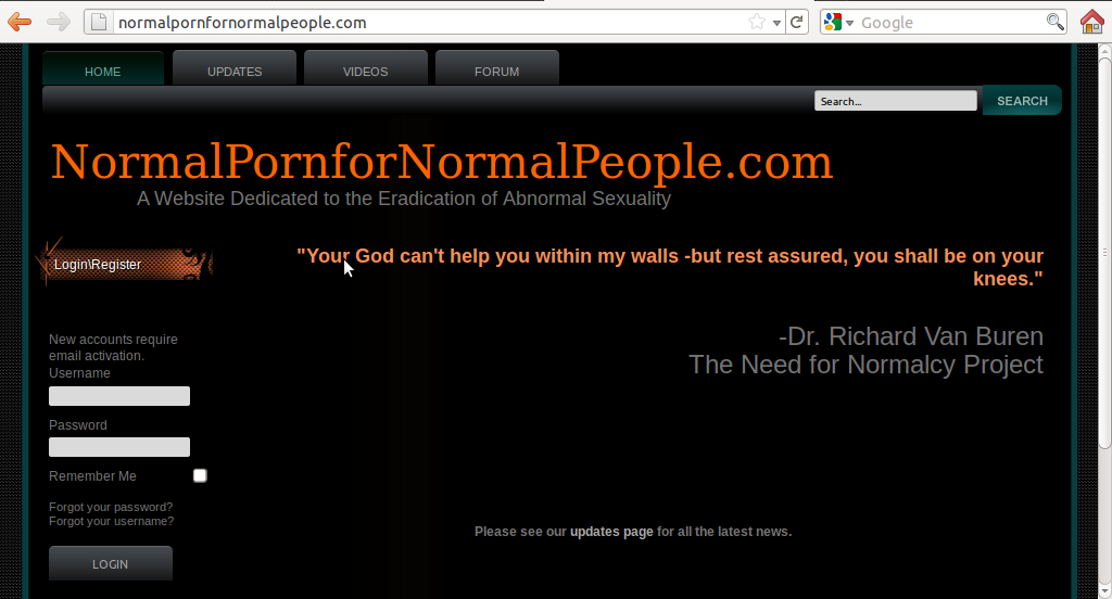 Situs Misterius Bernama "Normal Porn for Normal People"