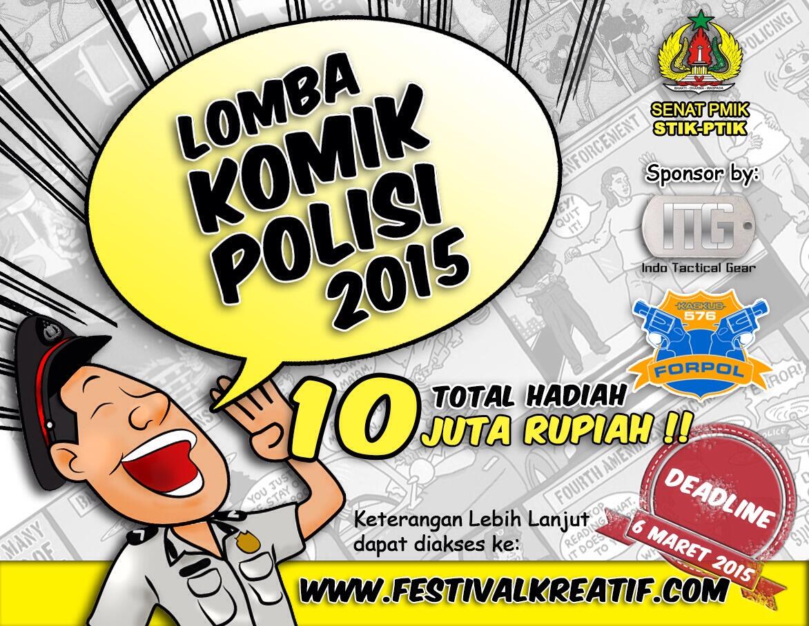 LOMBA KOMIK NASIONAL DENGAN TEMA POLISI 2015 KASKUS