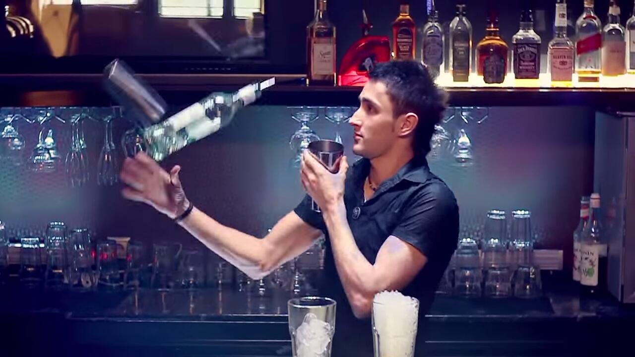 Fucking bartender after hours