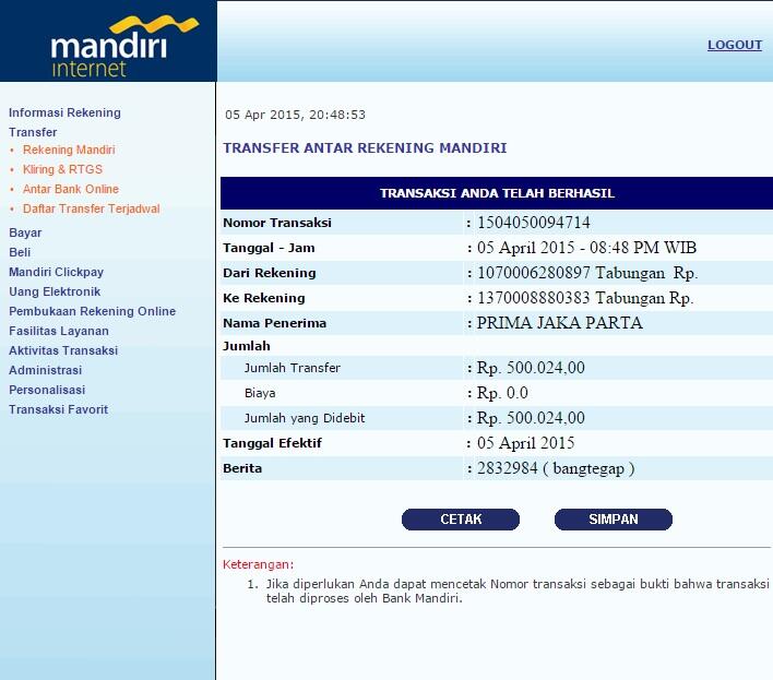 Bukti Transfer Kaskus<script async src=