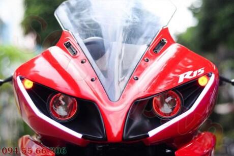 Top modifikasi lampu depan r15 merah Top modifikasi lampu depan r15 merah