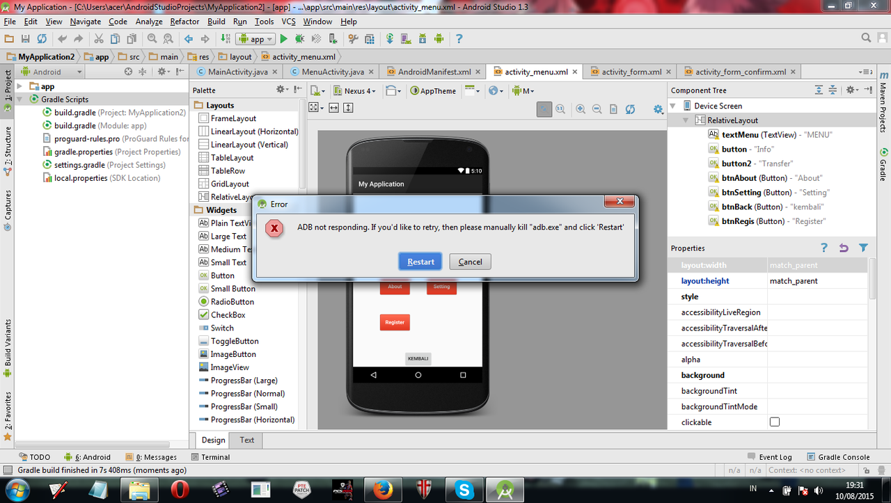 where is adb in android studio