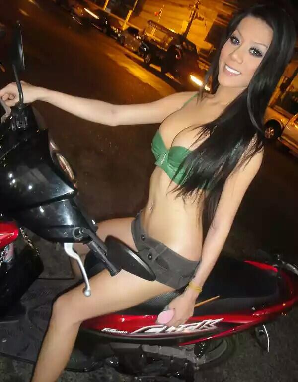 Girlfriend petite ladyboy street