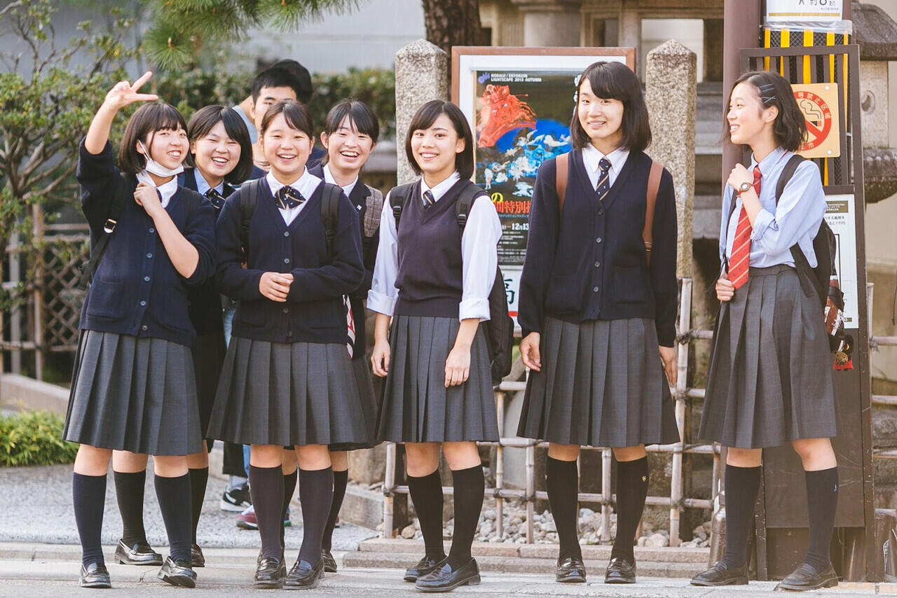 Japanese school girl dance