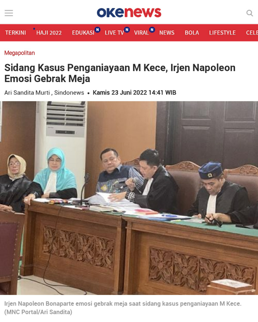 M Kece Kini Dibawa Ke Sidang Pakai Kursi Roda Dengan Kondisi Tangan