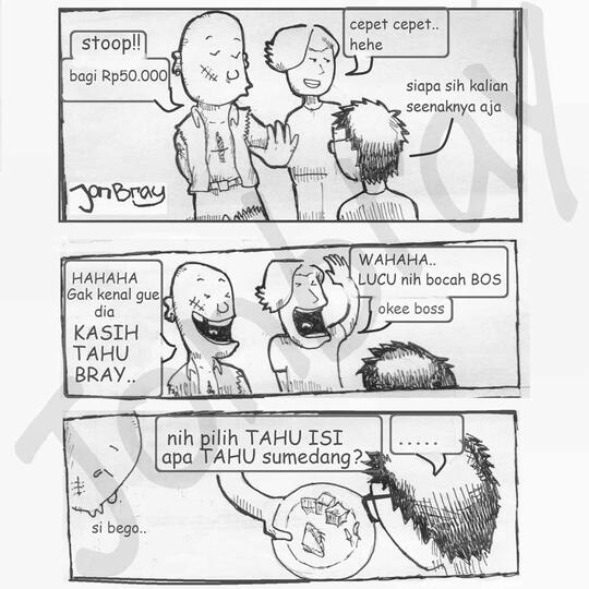 [komik komedi jonbray] edisi Tahu Isi, pic inside --  dijamin Ngakak