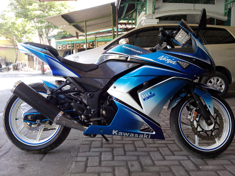 best modif ninja 250 biru
