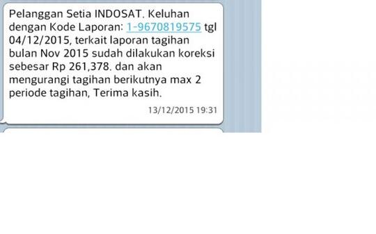 Kecewa indosat ooredoo, kesalahan tagihan tidak di koreksi