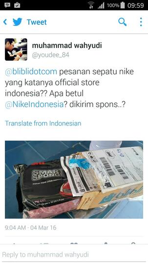 Beli sepatu NIKE running Blibli.com dapet SPONS ceban.official partner NIKE? with pic