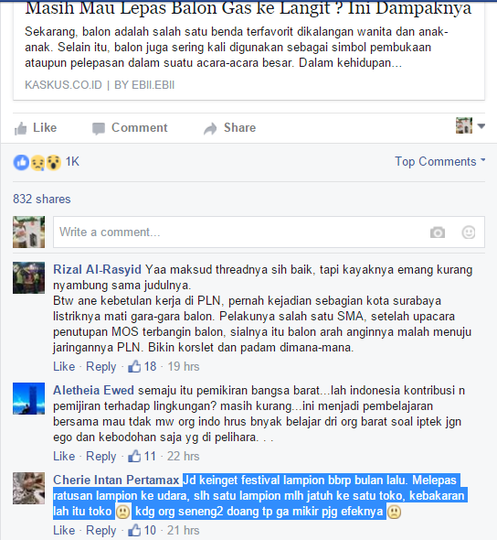 Masih Mau Lepas Balon Gas ke Langit ? Ini Dampaknya..