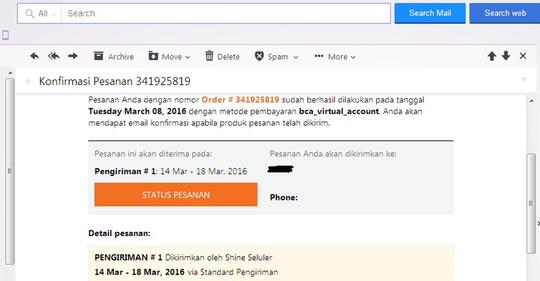 LAZADA MEMBATALKAN PESANAN DENGAN BERBAGAI ALASAN