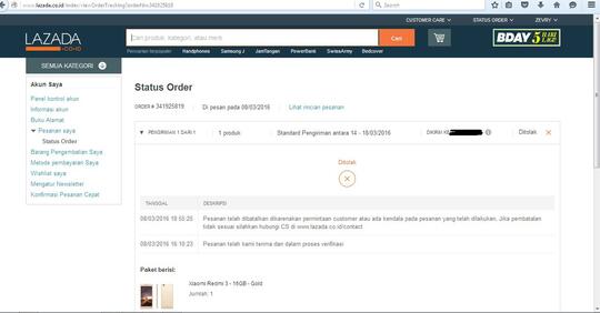 LAZADA MEMBATALKAN PESANAN DENGAN BERBAGAI ALASAN