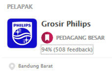 MERASA DITIPU oleh pelapak GROSIR PHILIPS di bukalapak.com