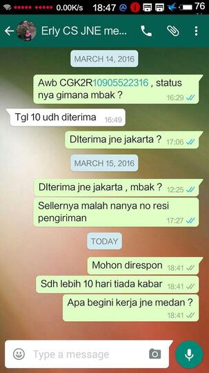 pelayanan jne medan layaknya maling
