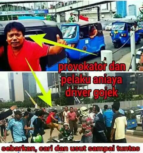 INGET BAIK BAIK NIH MUKA YG NGEROYOK GOJEK