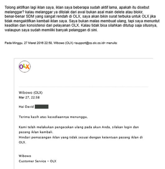 SURAT PEMBACA UNTUK OLX.CO.ID