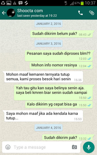 SHOOCTA.COM toko online PENIPU, M BADRUS SHOLEH BAJINGAN KELAS KAKAP