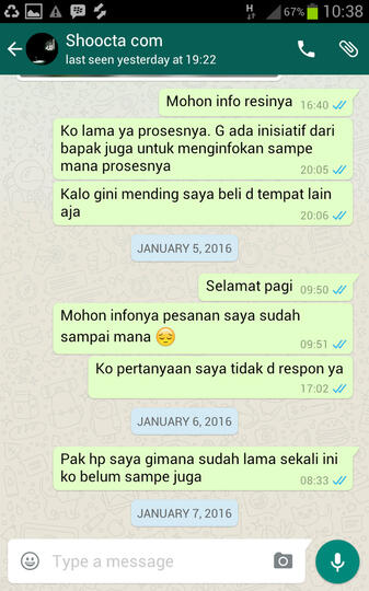 SHOOCTA.COM toko online PENIPU, M BADRUS SHOLEH BAJINGAN KELAS KAKAP