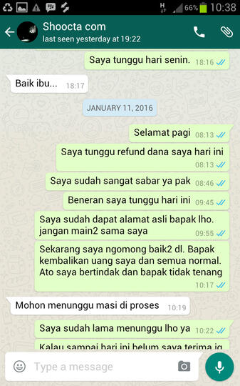 SHOOCTA.COM toko online PENIPU, M BADRUS SHOLEH BAJINGAN KELAS KAKAP