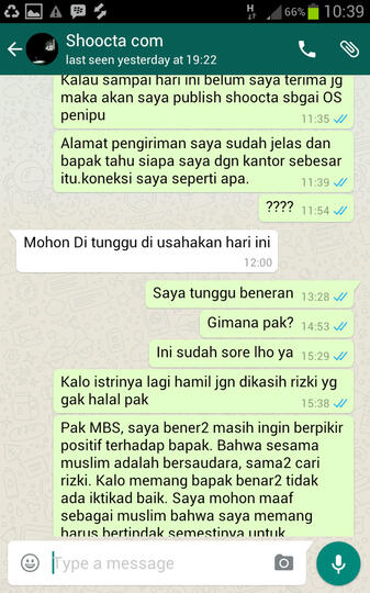 SHOOCTA.COM toko online PENIPU, M BADRUS SHOLEH BAJINGAN KELAS KAKAP