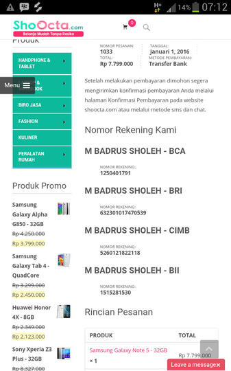 SHOOCTA.COM toko online PENIPU, M BADRUS SHOLEH BAJINGAN KELAS KAKAP