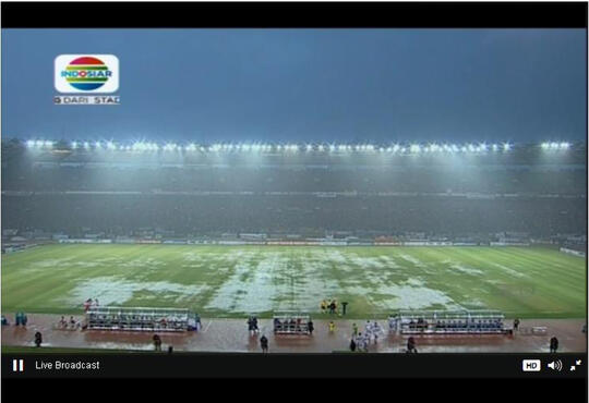 Begini nih STADION NO.1 KEBANGGAAN INDONESIA !!!  Sungguh miris sodara2.... #HADEEUHH