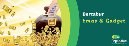 Booth Pegadaian Di MARKAS Bertabur Emas dan Gadget,  Gan!