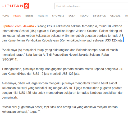 [HOT NEWS] Investigasi @kurawa "Kriminalisasi  Kasus JIS" 