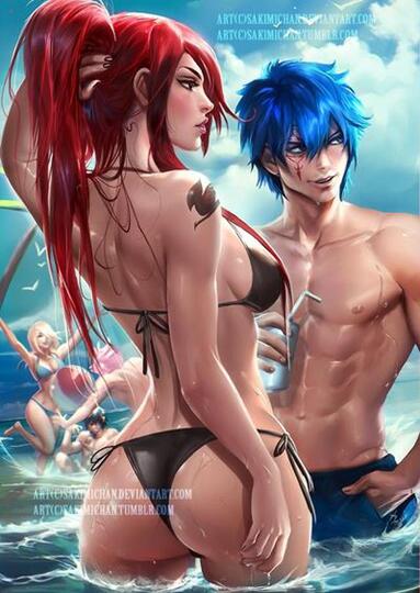 (BB 18+) Ilustrasi Rekontruksi 21 Tokoh Anime Yang Bikin Nelen Ludah
