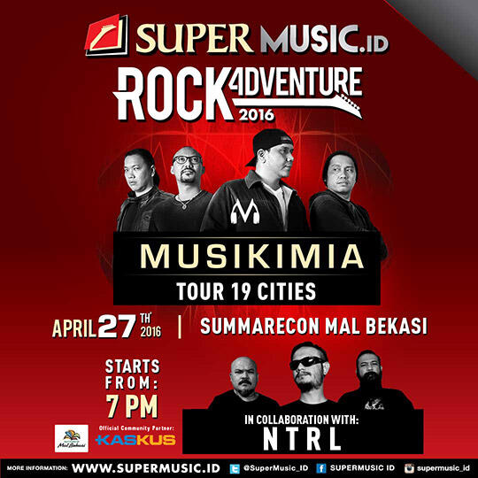 Rock Adventure 2016 Siap Mengguncang 19 Kota, Bekasi  Siap-Siap Gan!