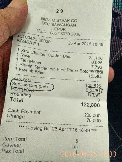 HATI2 MAKAN dibento steak di DTC depok