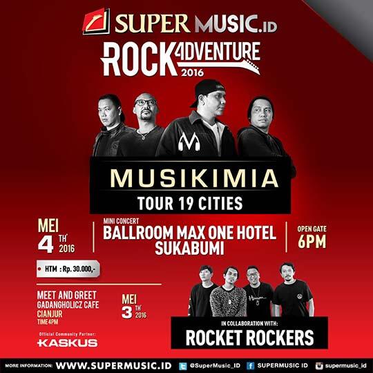 Rock Adventure 2016 Bakal Sambangi Kota Cianjur & Sukabumi, Gan!