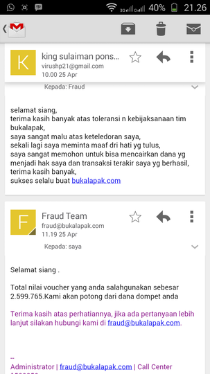 Dana Sudah Dipotong, Dana Hak saya Tidak Bisa Dicairkan Di BUKALAPAK