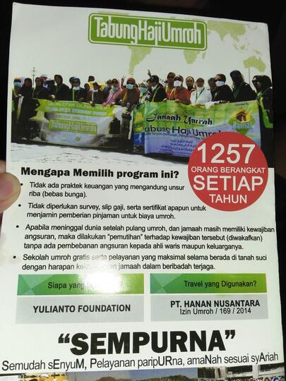Paket umroh H. MK YULIANTO SE rekomendet nggk ya.. Takut ketipu aja