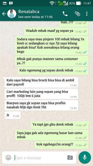 Miris!!!Mau pinjem duit, kudu rela dihina dulu sama sale nyang ini...