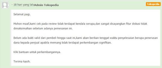 Pengalaman belanja NYAMAN via Tokopedia