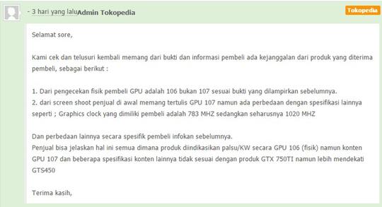 Pengalaman belanja NYAMAN via Tokopedia