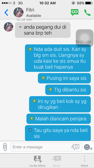 Share - kasus penipuan online modus baru. BEWARE!