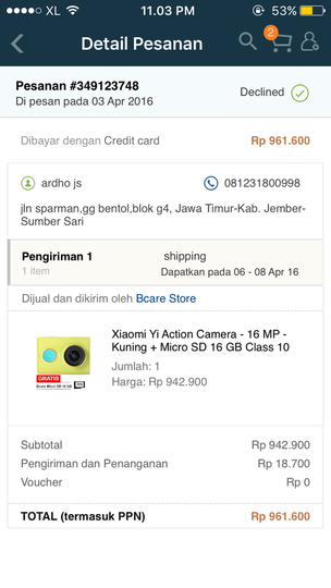[CASE CLOSED]lazada dan danamon saling lempar tanggung jawab, customer mati ditengah2