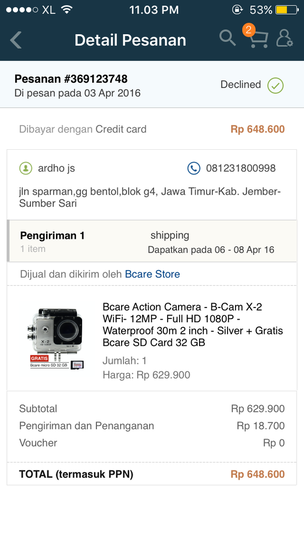 [CASE CLOSED]lazada dan danamon saling lempar tanggung jawab, customer mati ditengah2
