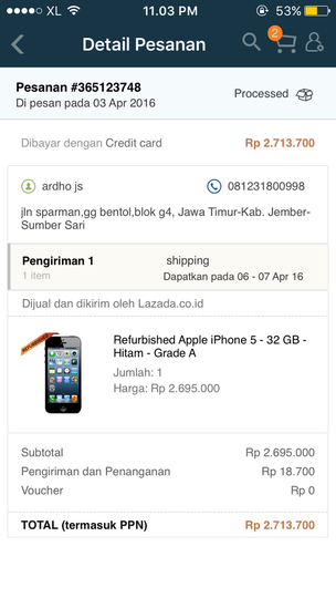 [CASE CLOSED]lazada dan danamon saling lempar tanggung jawab, customer mati ditengah2
