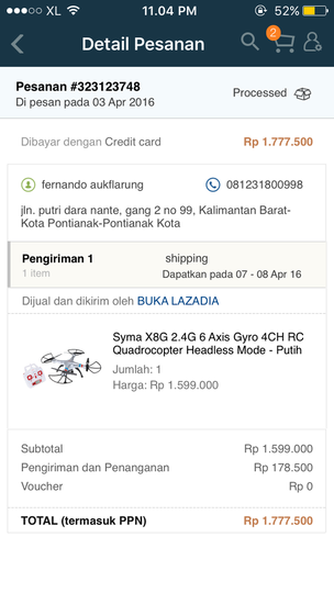 [CASE CLOSED]lazada dan danamon saling lempar tanggung jawab, customer mati ditengah2