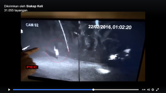 NO TIPU2!! Video kuntilanak narsis menampakkan diri lalu menghilang