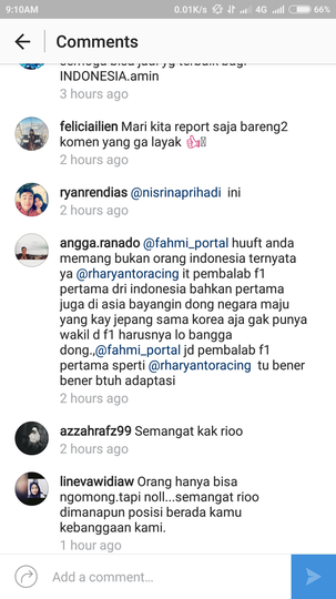 Alangkah Lucunya Fans Rio Haryanto..