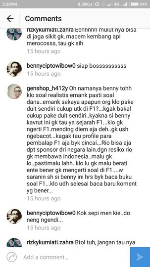 Alangkah Lucunya Fans Rio Haryanto..
