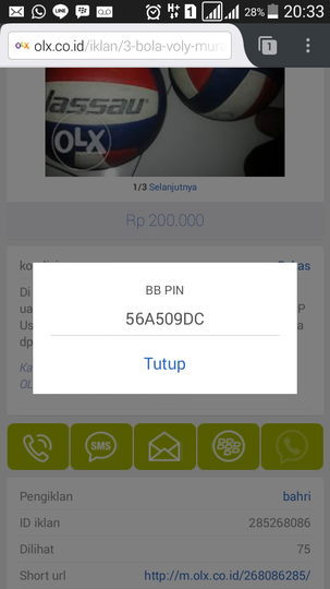 Ketidakjujuran Seller OLX Bernama FEBRIAN BAHRI
