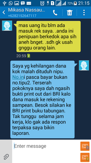 Ketidakjujuran Seller OLX Bernama FEBRIAN BAHRI